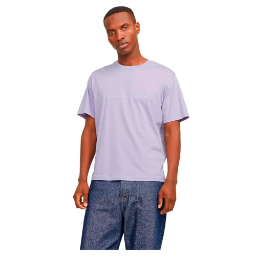 31% DESCUENTO Jack & Jones Jjestar Jj Tee Ss Noos Camiseta, Hombre, Languid Lavender, XL
