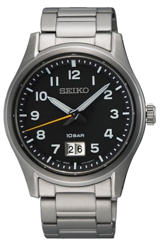 36% DESCUENTO Seiko SUR569P1   Reloj analógico de Cuarzo para Hombre con Correa de Acero Inoxidable, Plateado y Negro, Clásico