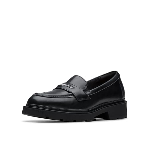 50% DESCUENTO Clarks Lauryl Step, Mujer, Piel Negra, 40 EU