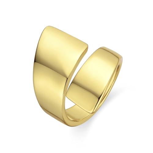 56% DESCUENTO LUXENTER Anillo acabado en Oro 18K. Color Dorado. Ajustable. Joyas para Mujer   Modelo Firiel