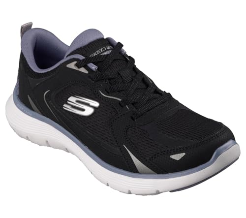 50% DESCUENTO Skechers Flex Appeal 5.0 Retro Rush   Tenis para Mujer, Color Negro, Talla 36