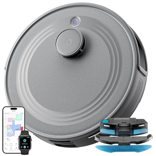 OFERTÓN SUPREMO 73% DESCUENTO LEFANT M2 Robot Aspirador y Fregasuelos 6000Pa, 160min Automático,Navegación Láser, Evitación PSD, Limpieza Personalizada, App/Alexa/WiFi, Ideal para Limpiar Mantas y Pelos Mascotas