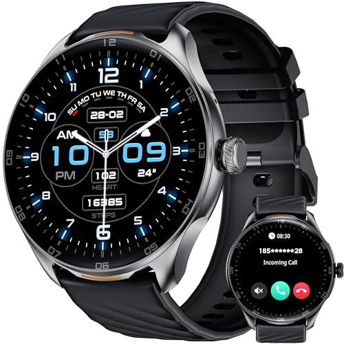 70% DESCUENTO OUKITEL Reloj Inteligente Hombre Redondo, 1.39″ HD Smartwatch Hombre con Llamadas Bluetooth, 100+ Modos Deportivos Smart Watch, SpO2/Pulsómetro/Monitor de Sueño, Impermeable IP68 para Android iOS