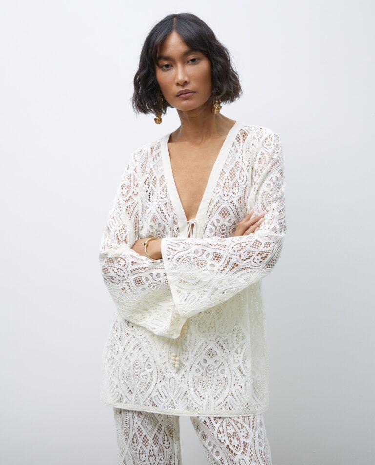 Blusa de mujer de manga larga con encaje · Tintoretto · El Corte Inglés