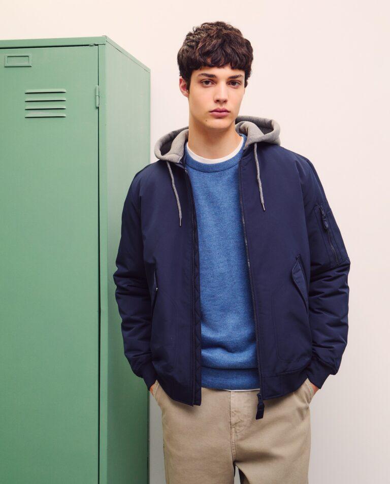 Cazadora bomber con capucha de hombre · Green Coast · El Corte Inglés