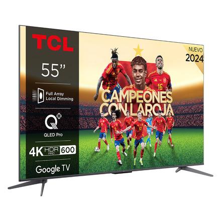 TV QLED 139,7 cm (55″) TCL 55C655 PRO, 4K UHD, Smart TV by Google TV, Dolby Vision y Atmos, compatible con Google Assistant (Reacondicionado Grado C) · TCL · El Corte Inglés
