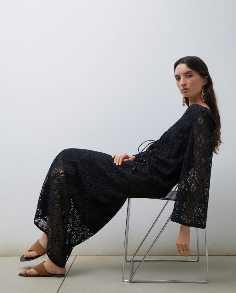 Vestido midi con escote en pico · Tintoretto · El Corte Inglés