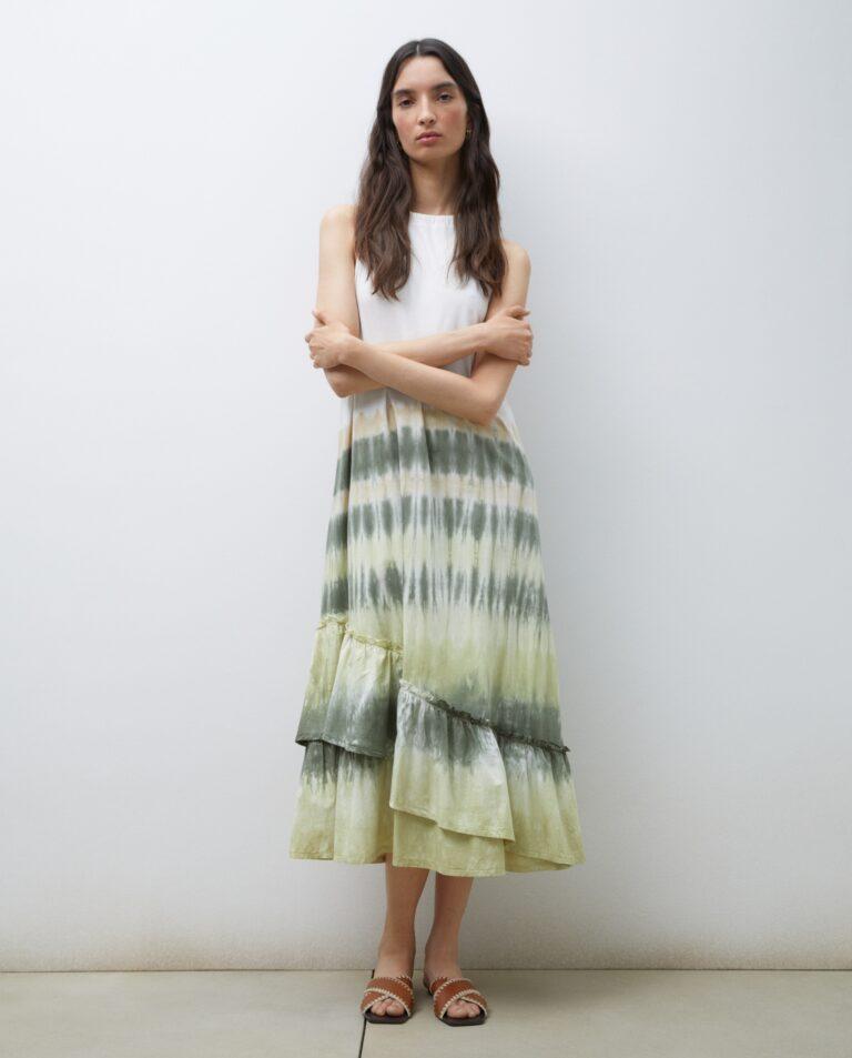 Vestido de tirantes halter con volante asimétrico · Tintoretto · El Corte Inglés