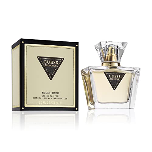 33% DESCUENTO GUESS Seductive, Eau de Toilette para Mujer, Colonia Floral Afrutada, Fragancia Seductora, Larga Duración, 75 ml