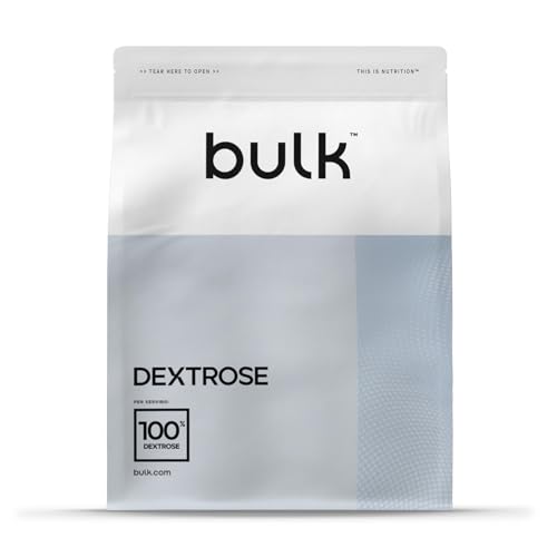 Bulk Dextrosa, Carbohidratos en polvo, D Glucosa, 2.5kg, 100 Dosis