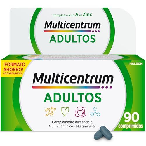 26% DESCUENTO Multicentrum Complemento Alimenticio Multivitamínico y Multimineral para Adultos y Adolescentes, Sin Gluten, 90 Comprimidos
