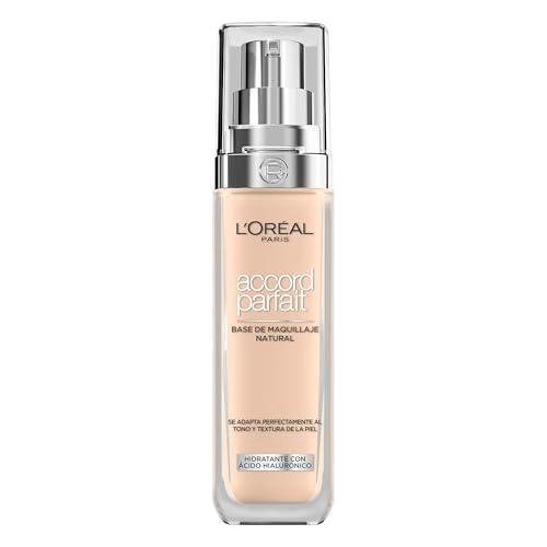 38% DESCUENTO L’Oréal Paris Accord Parfait Base de Maquillaje con Acido Hialuronico 2R Vanille Rosé, 30ml