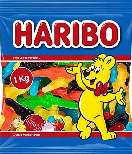 DESCUENTAZO 64% DESCUENTO Haribo Lagartones Super Caramelos de Goma   1000 gr