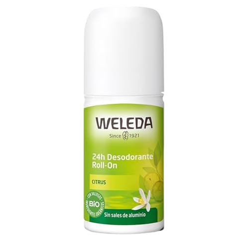 DESCUENTAZO 57% DESCUENTO Weleda Desodorante Roll On de Citrus, 24h de Protección, Unisex, 100% Natural, Sin Sales de Aluminio, con Aroma Cítrico, Vegano 50 ml, el embalaje puede variar