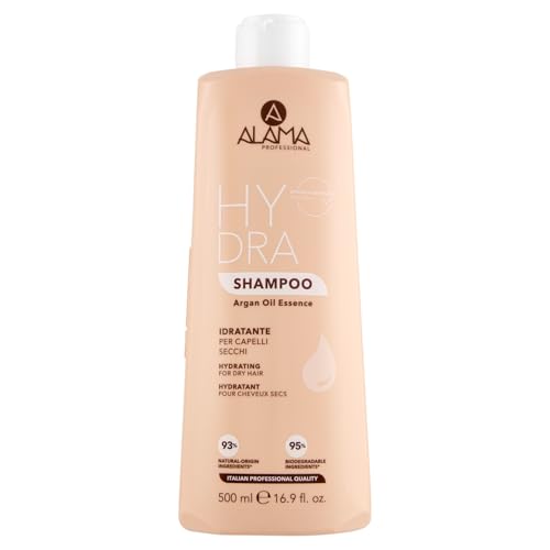 42% DESCUENTO Alama Professional Hydra Champú Hidratante Para Cabello Seco Con Aceite de Argán, 500ml