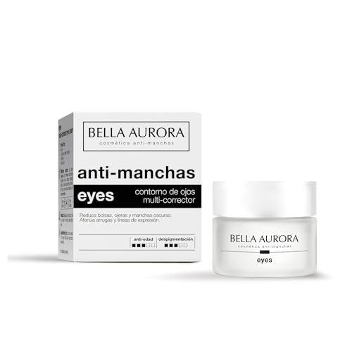38% DESCUENTO BELLA AURORA   Eyes 15 ml, Contorno de Ojos, Crema Despigmentante, Antiarrugas y Antiedad, Reduce Ojeras y Bolsas, Atenúa Arrugas y Líneas de Expresión, Hidratante, para Uso Diario