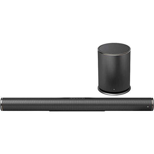 Hama 3A054843   Barra de sonido Hama Smart TV (subwoofer con Amazon Alexa integrada, sonido Dolby 2.1, Bluetooth/USB/WLAN, sistema inalámbrico de sonido) negro