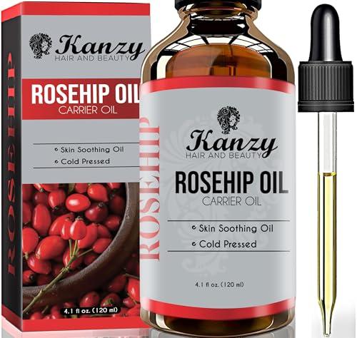 28% DESCUENTO Kanzy Aceite de Rosa Mosqueta 120ml Prensado en Frío sin Refinar Rosa Mosqueta para Cicatrices y Estrías, usado como Hidratante para Cuerpo y Piel