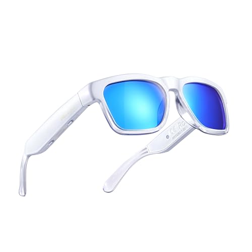 OhO Gafas inteligentes unisex polarizadas con altavoz Bluetooth, protección ultravioleta para atletismo y exteriores y control por voz