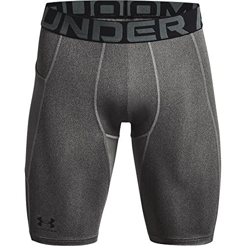 53% DESCUENTO Under Armour UA HG Armour Long Shorts Pantalones deportivos cortos, shorts para hombre transpirables y de secado rápido, color gris carbón/negro