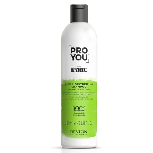 39% DESCUENTO REVLON PROFESSIONAL ProYou Champú Hidratante Pelo para Cabello Curly, Máxima Definición, Hidratación y Brillo, 350 ml, Gama Rizos The Twister