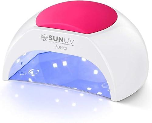 31% DESCUENTO SUNUV Lámpara Secadora de Uñas, Profesional LED UV Lampara Uñas de Gel, Curado Luz en 4 modos para tiempo 10s, 30s, 60s y 90s
