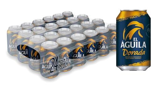 33% DESCUENTO El Aguila Dorada Cerveza Lager Especial Pack Lata, 24 x 33cl