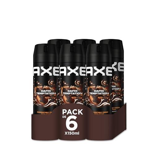 47% DESCUENTO Axe Dark Temptation Desodorante   150 ml   Pack de 6, El embalaje puede variar