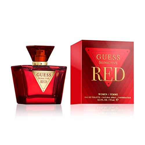 GUESS Seductive Red, Eau de Toilette para Mujer, Colonia Gourmand, Fragancia Seductora, Larga Duración, 75 ml