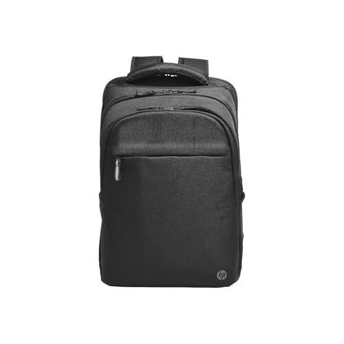 37% DESCUENTO HP Renew Business Backpack Mochila para Portátil de 17.3 pulgadas, Poliéster Reciclado, Resistente al Agua, Cremallera, Negro