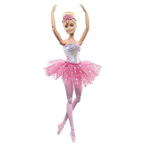 29% DESCUENTO Barbie Dreamtopia Bailarina con Luces Muñeca Rubia articulada con tutú Rosa e iluminación mágica, Juguete +3 años (Mattel HLC25)