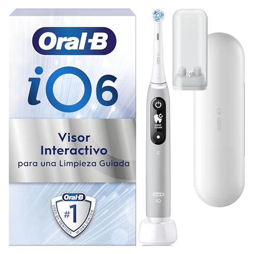40% DESCUENTO Oral B iO 6N Cepillo de Dientes Eléctrico con Mango Recargable, 2 Cabezales y Estuche de Viaje, 5 Modos De Cepillado Con Blanqueamiento Dental, Sensor De Presión, Diseñado por Braun   Gris