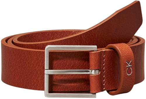 51% DESCUENTO Calvin Klein Cinturón Hombre Formal Belt 3.5 cm Cinturón de piel, Marrón (Cognac), 105 cm