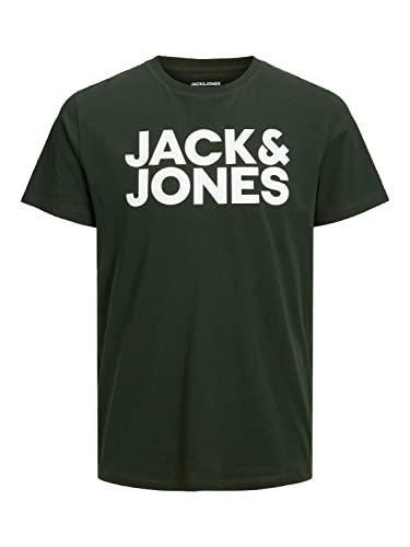 40% DESCUENTO JACK & JONES Jjecorp Logo Tee Ss O neck Noos Camiseta Cuello Redondo, Mountain View Fit:slim/Large Print, M Hombre