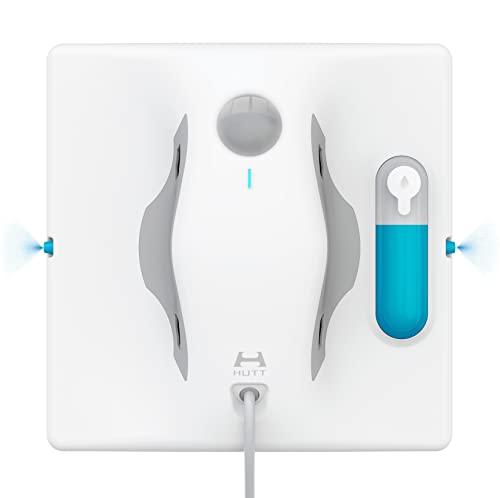 OFERTÓN SUPREMO 87% DESCUENTO Hutt W8 robot limpiacristales y mopa para azulejos, espejos, etc.(3800Pa de potencia, sistema de riego doble, depósito 80ml, auto planificación, sensores láser, 6,3m cable de energía, control remoto)