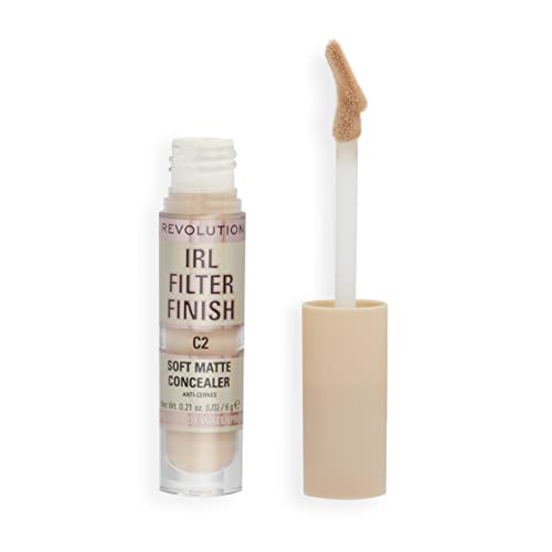 29% DESCUENTO Makeup Revolution, Corrector IRL Filter Finish, Cobertura de Media a Total, C2, 6g