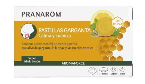 DESCUENTAZO 51% DESCUENTO PRANARÔM Aromaforce Pastillas Garganta Miel Limón – Calma y Suaviza la Garganta – Sin Azúcar – Desde 6 Años – 24 Pastillas