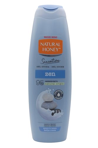 28% DESCUENTO Natural Honey, Gel de Ducha Zen, Fórmula Relajante e Hidratante con Jazmín y Sándalo, con Hydradermal Complex para una Piel Hidratada y Luminosa, Línea Sensations, 650 ml