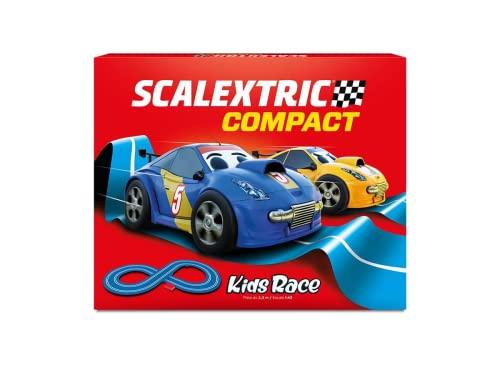 60% DESCUENTO Scalextric Circuito COMPACT Pista de Carreras Completa 2 coches y 2 mandos 1:43 (Kids Race)
