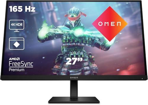 HP OMEN 27s Monitor Gaming 27″ FHD 1920 x 1080 a 240Hz, IPS, 16:9, 1ms, HDMI, Antirreflejo,AMD FreeSync Premium, Compatible con Consolas Negro