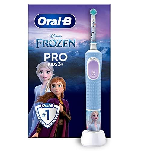 44% DESCUENTO Oral B Pro Kids Cepillo De Dientes Eléctrico, 1 Mango De Frozen, 1 Cabezal, Diseñado Por Braun, Apto Para Niños Mayores De 3 Años