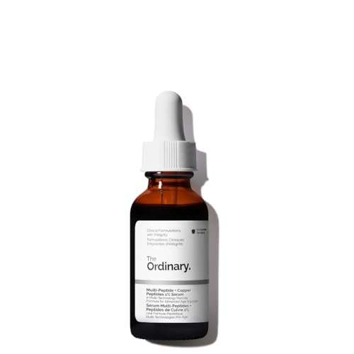The Ordinary Multi Peptide + Copper Peptides 1% Serum, Fórmula con Multipéptidos y Péptidos de Cobre, Sérum antiedad para las líneas de expresión y la elasticidad de la piel, 30 ml