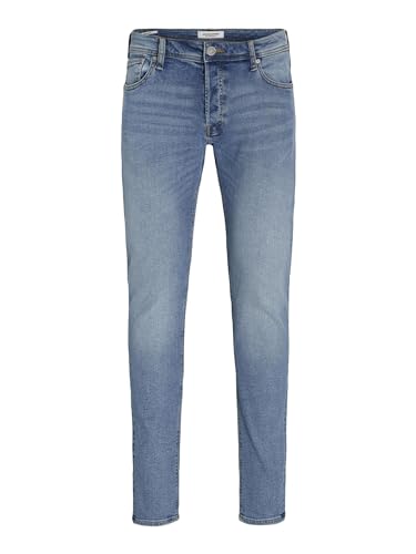 30% DESCUENTO Jack & Jones Jjiglenn Jjoriginal SQ 330   Vaqueros Ajustados para Hombre, Azul Denim., 32W / 32L