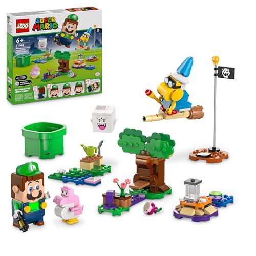 25% DESCUENTO LEGO Super Mario Adventures with Interactive LEGO Luigi Toy, Nintendo Gift for 6 Plus Year Old Boys, Girls and Gamers, Garden Playset for Kids, with Pink Baby Yoshi Figure, 71440