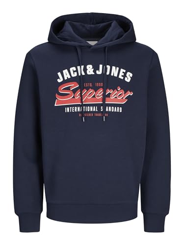 37% DESCUENTO Jack & Jones JJELOGO Sudadera con Capucha 2 Col 24/25 Noos, Sky Captain, S