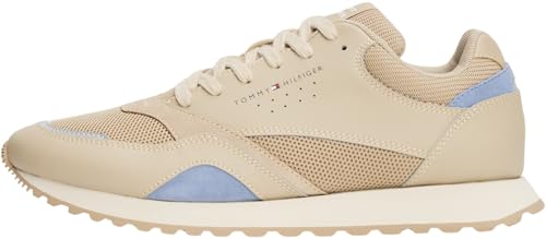 53% DESCUENTO Tommy Hilfiger Runner Sneaker Hombre New Eva Mix de Piel, Beige (Sandalwood), 41