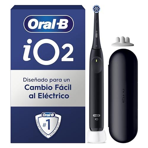 47% DESCUENTO Oral B iO 2 Cepillo de Dientes Eléctrico Negro Noche, 1 Cabezal, 1 Estuche De Viaje, 1 Portarrecambios, 3 Modos De Cepillado, Sensor De Presión y Temporizador, Diseñado por Braun