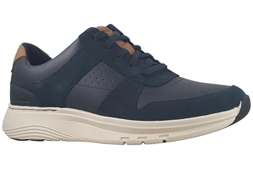 50% DESCUENTO Clarks Motion Trek Go   Tenis para Hombre, Color Azul Marino, Talla 7.5, Azul Marino (Navy Combi), 41.5 EU