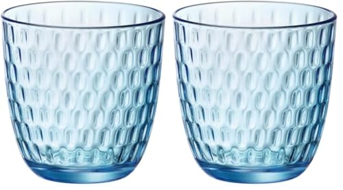 55% DESCUENTO Rocco Bormioli Slot Vaso de vidrio, Turquesa, 6 Unidad (Paquete de 2), 6