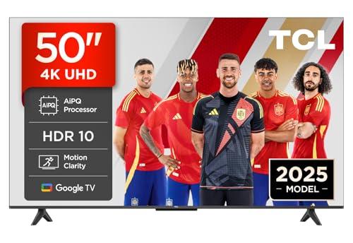 38% DESCUENTO TCL 50V6C, 50» 4K UHD Smart TV, Direct LED Powered by Google TV (Dolby Audio, Motion Clarity, Compatible with Google Assistant & Alexa)